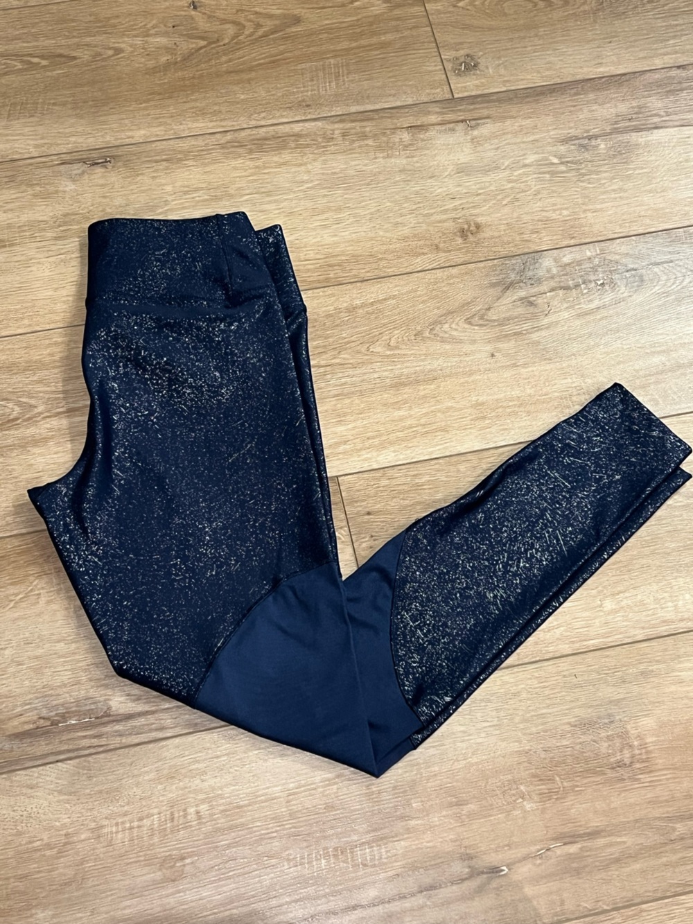 Nike Navy Sparkle Women's Athletic Leggings Medium